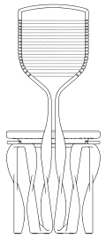 stol med snoreryg set bagfra